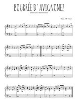 Téléchargez l'arrangement pour piano de la partition de renaissance-bourree-d-avignonez en PDF